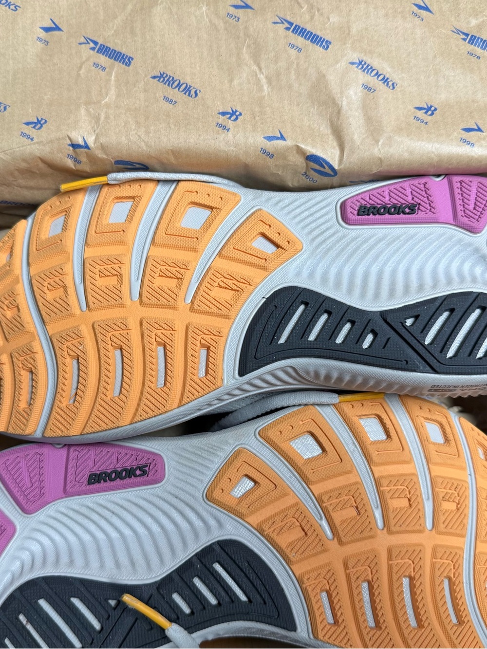 Brooks Women's Running Shoes in Peach and Pink